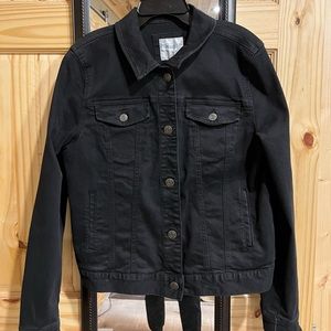 Mudd NWT Women’s Black Jean Jacket Large